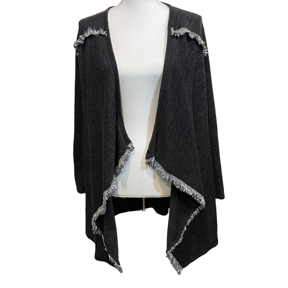 Ces Femme by mi-in Boho Fringe Waterfall Cardigan. Size S